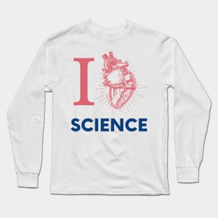 I Love Heart Science Heart Long Sleeve T-Shirt